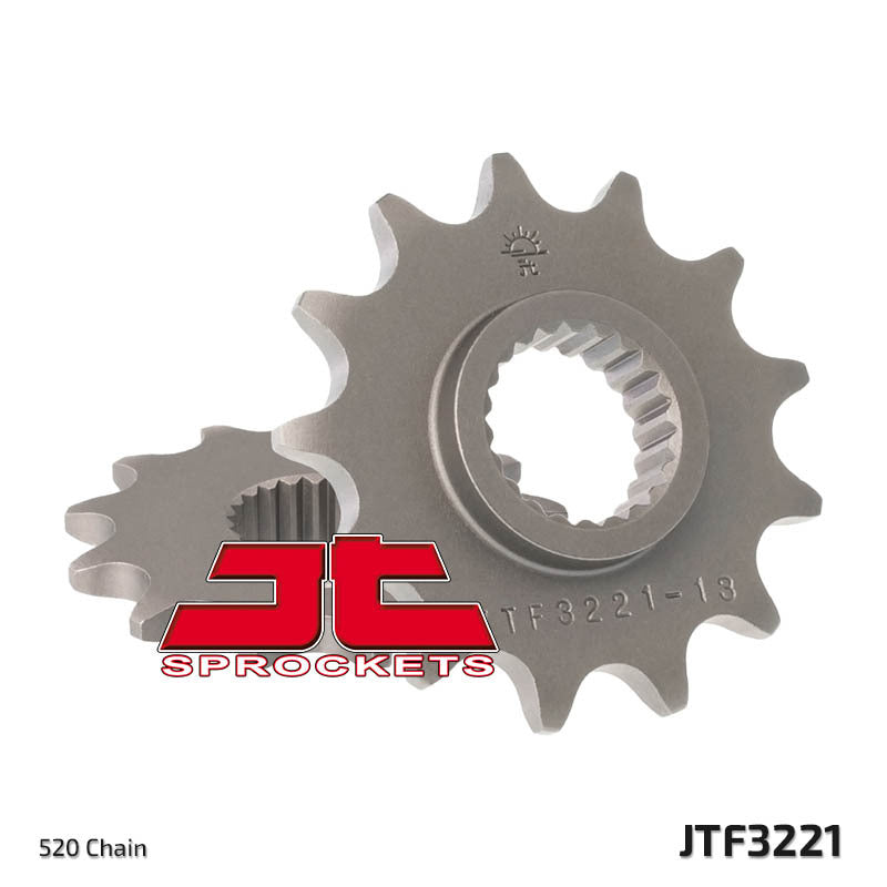JT SPROCKETS Steel Standard Front Sprocket 3221 - 520 - 1077345001