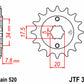 JT SPROCKETS Steel Standard Front Sprocket 327 - 520 - 1077348003