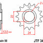 JT SPROCKETS Steel Standard Front Sprocket 3411 - 520