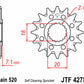 JT SPROCKETS Steel Self-Cleaning Front Sprocket 427 - 520 - 1077385002