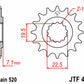 JT SPROCKETS Steel Standard Front Sprocket 434 - 520 - 1077392004
