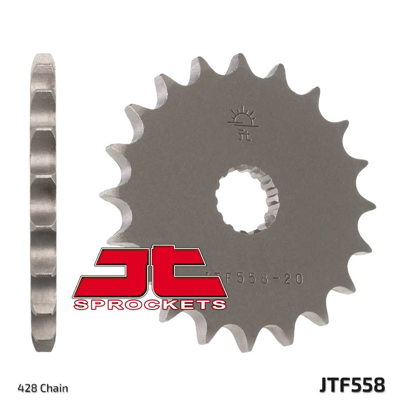 JT SPROCKETS Steel Standard Front Sprocket 558 - 520
