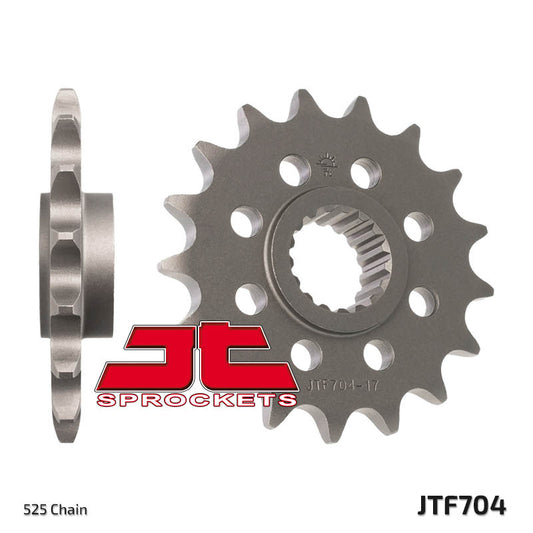 JT SPROCKETS Steel Standard Front Sprocket 704 - 525 - 1077457002