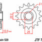 JT SPROCKETS Steel Standard Front Sprocket 715 - 520 - 1077464001