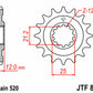 JT SPROCKETS Steel Standard Front Sprocket 823 - 520 - 1077481003