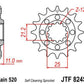 JT SPROCKETS Steel Self-Cleaning Front Sprocket 824 - 520 - 1077482003