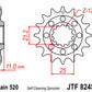 JT SPROCKETS Steel Self-Cleaning Front Sprocket 824 - 520 - 1077482003