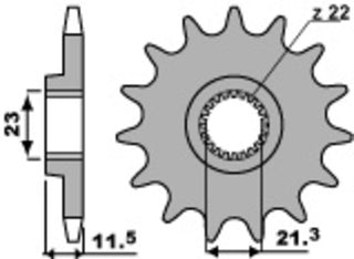 PBR Steel Standard Front Sprocket 2051 - 520 - 1077529001