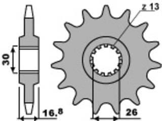 PBR Stahl Standard Kettenrad 2068 - 525 - 1077533003