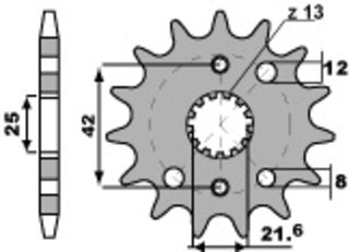 PBR Stahl Standard Kettenrad 2080 - 530 - 1077548001 