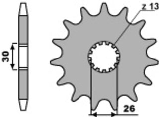 PBR Stahl Standard-Kettenrad 2090 - 530 - 1077553002 