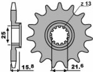 PBR Steel Standard Front Sprocket 2093 - 525 - 1077558001