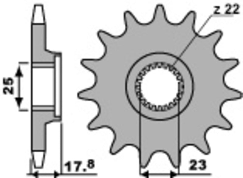PBR Steel Standard Front Sprocket 2096 - 520