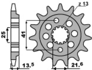 PBR Stahl Standard Kettenrad 2099 - 520 - 1077565001