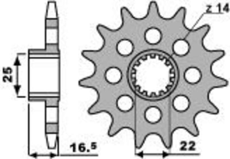PBR Steel Standard Front Sprocket 2171 - 520 - 1077593001