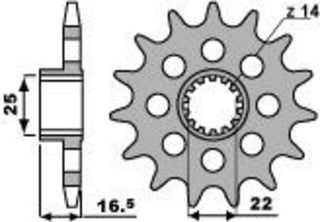 PBR Stahl Standard Kettenrad 2171 - 520 - 1077593001