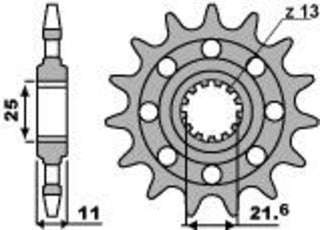 PBR Racing Steel Standard Front Sprocket 2172 - 520 - 1077594002