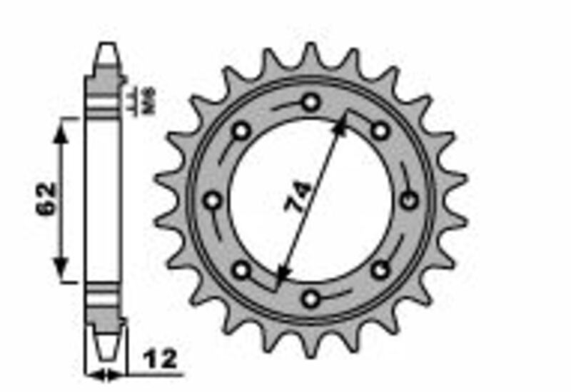 PBR Steel Standard Front Sprocket 2196 - 525 - 1077607002