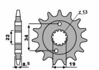 PBR Stahl Standard Kettenrad 2276 - 520 - 1077628002