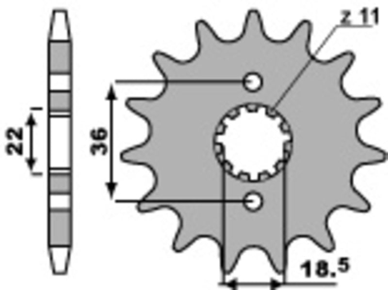 PBR Steel Standard Front Sprocket 2506 - 520