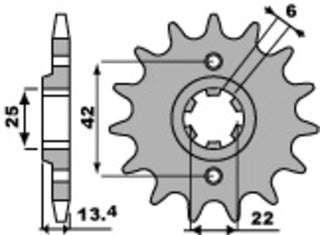 PBR Steel Standard Front Sprocket 291 - 525