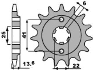 PBR Stahl Standard Kettenrad 293 - 525 - 1077661001
