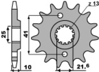 PBR Stahl Standard Kettenrad 345 - 520 - 1077681001