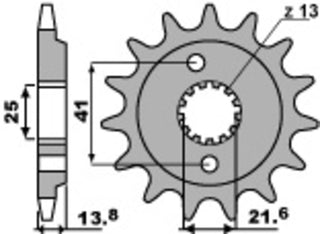 PBR Steel Standard Front Sprocket 346 - 525 - 1077682001