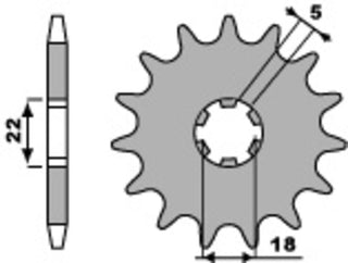 PBR Steel Standard Front Sprocket 423 - 520 - 1077699002