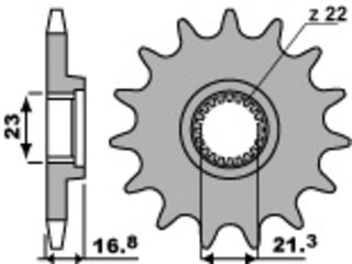 PBR Steel Standard Front Sprocket 443 - 520 - 1077715002