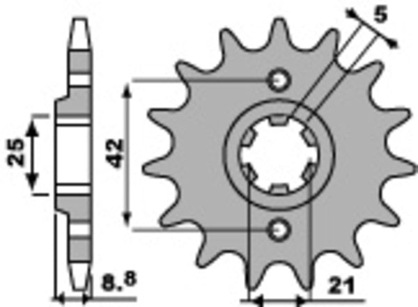 PBR Steel Standard Front Sprocket 507 - 520 - 1077723002