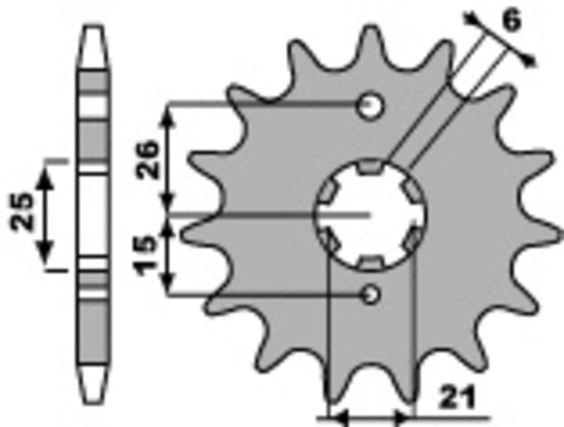 PBR Steel Standard Front Sprocket 509 - 530