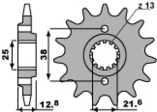 PBR Steel Standard Front Sprocket 511 - 520 - 1077726001