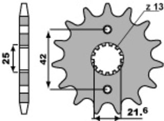 PBR Steel Standard Front Sprocket 513 - 530 - 1077727001