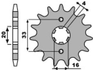 PBR Stahl Standard Kettenrad 514 - 520 - 1077728002