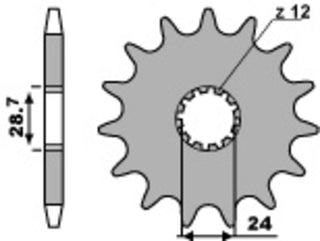 PBR Steel Standard Front Sprocket 526 - 530 - 1077737002