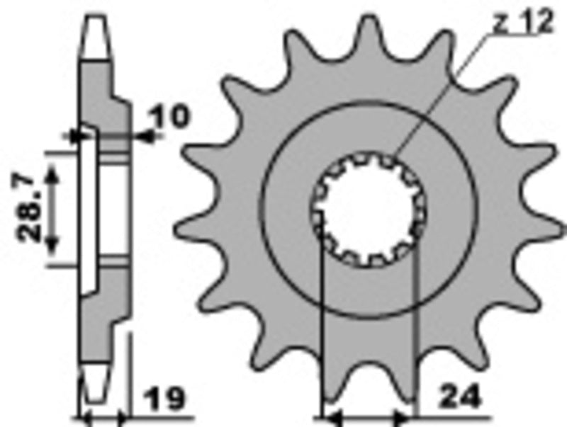 PBR Steel Standard Front Sprocket 532 - 530