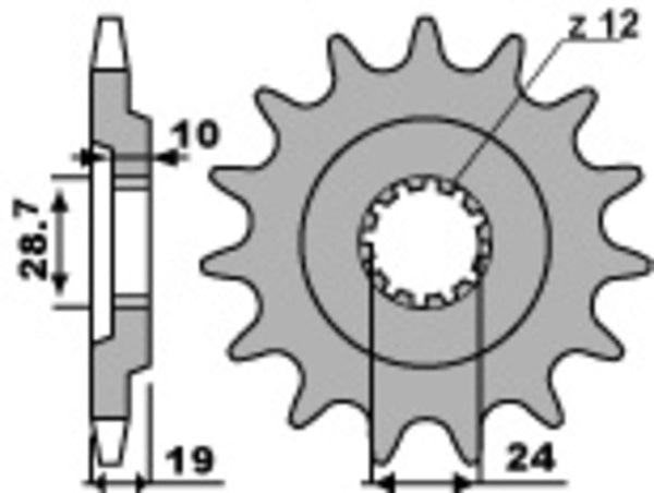 PBR Steel Standard Front Sprocket 532 - 530