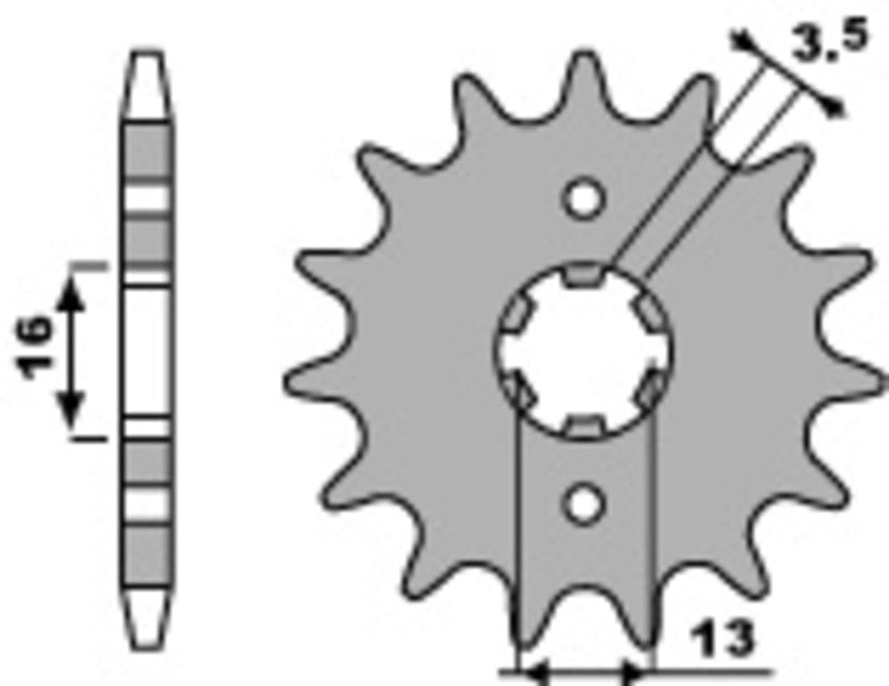 PBR Steel Standard Front Sprocket 563 - 420
