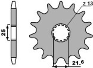 PBR Stahl Standard-Kettenrad 566 - 530 - 1077751002