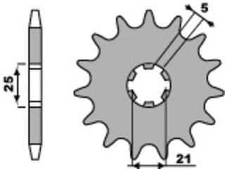 PBR Stahl Standard-Kettenrad 569 - 520 - 1077755002
