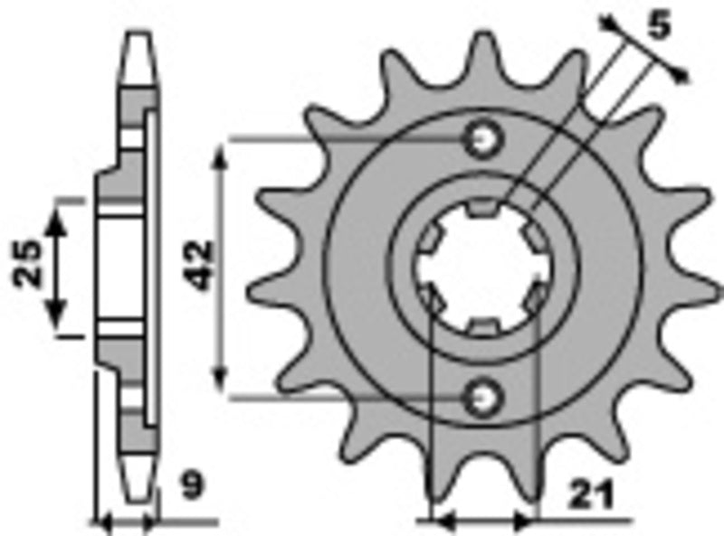 PBR Steel Standard Front Sprocket 576 - 428