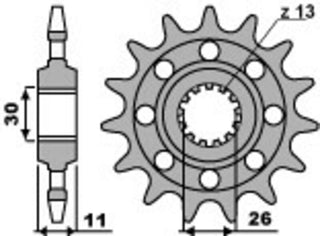 PBR Racing Steel Standard Front Sprocket 579M - 520 - 1077763001