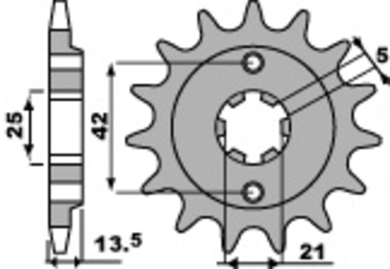 PBR Steel Standard Front Sprocket 723 - 520