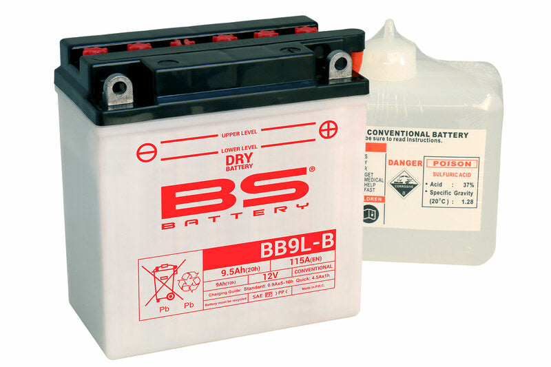 BS BATTERY Battery High performance with Acid Pack - BB9L-B