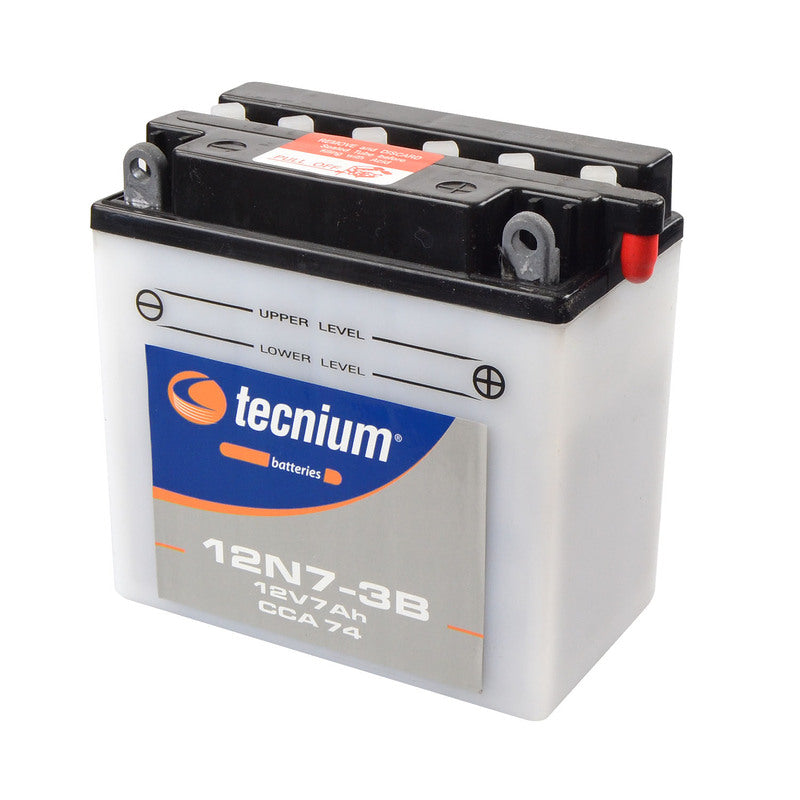 TECNIUM Battery Conventional with Acid Pack - 12N7-3B