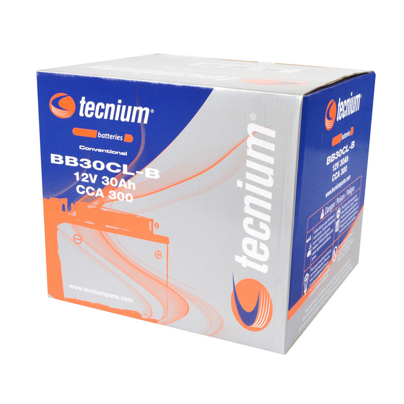 TECNIUM Battery Conventional with Acid Pack - BB30CL-B - 1077812