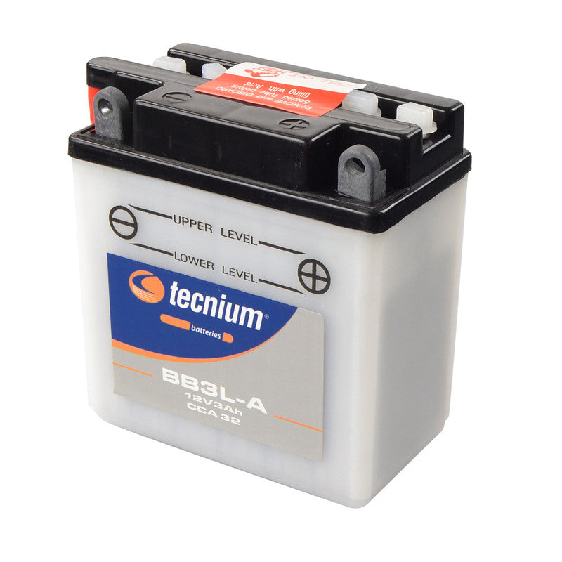 TECNIUM Battery Conventional with Acid Pack - BB3L-A - 1077828