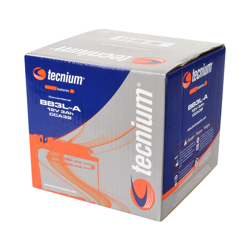 TECNIUM Battery Conventional with Acid Pack - BB3L-A - 1077828