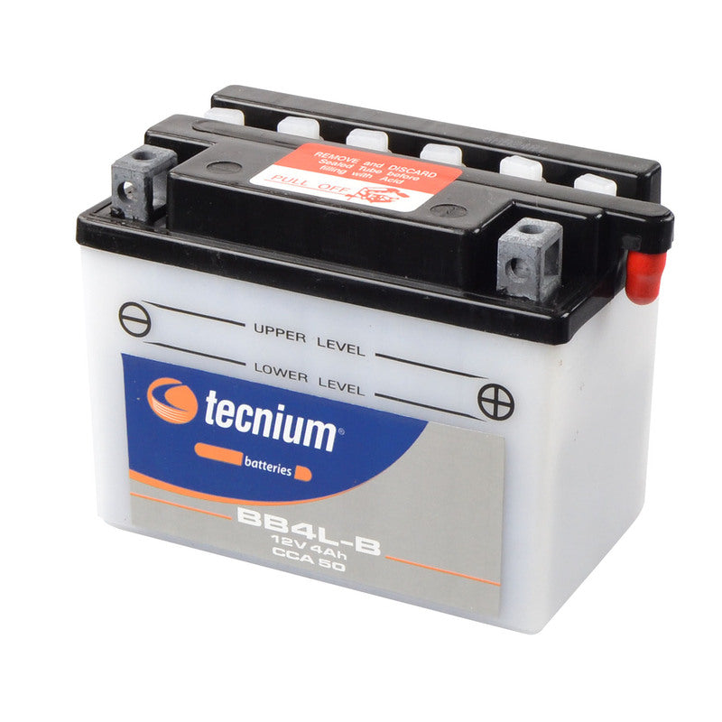 TECNIUM Battery Conventional with Acid Pack - BB4L-B - 1077829
